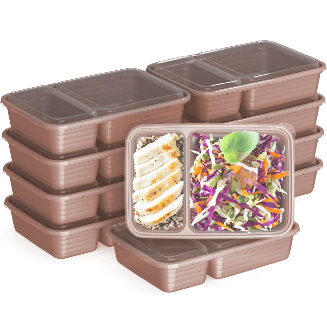 EcoBox - Duurzame 2-Compartiment Voedselcontainers Set
