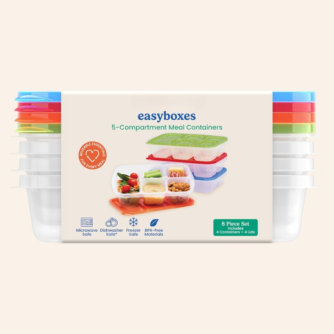 EcoStore - Duurzame 5-vak Opbergdozen Set van 8