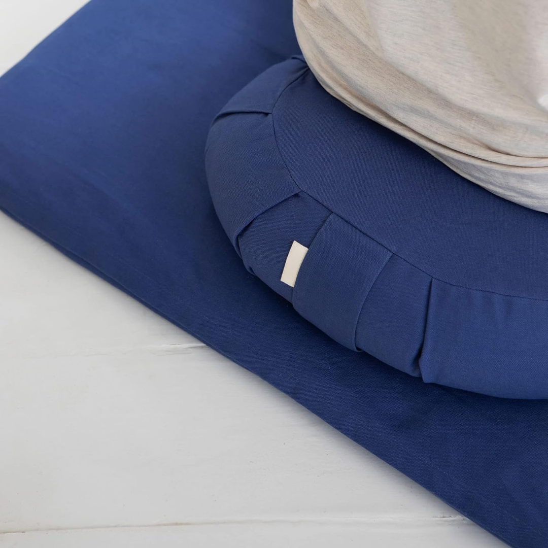 EcoCalm – Curved Meditatiekussen van Organisch Katoen