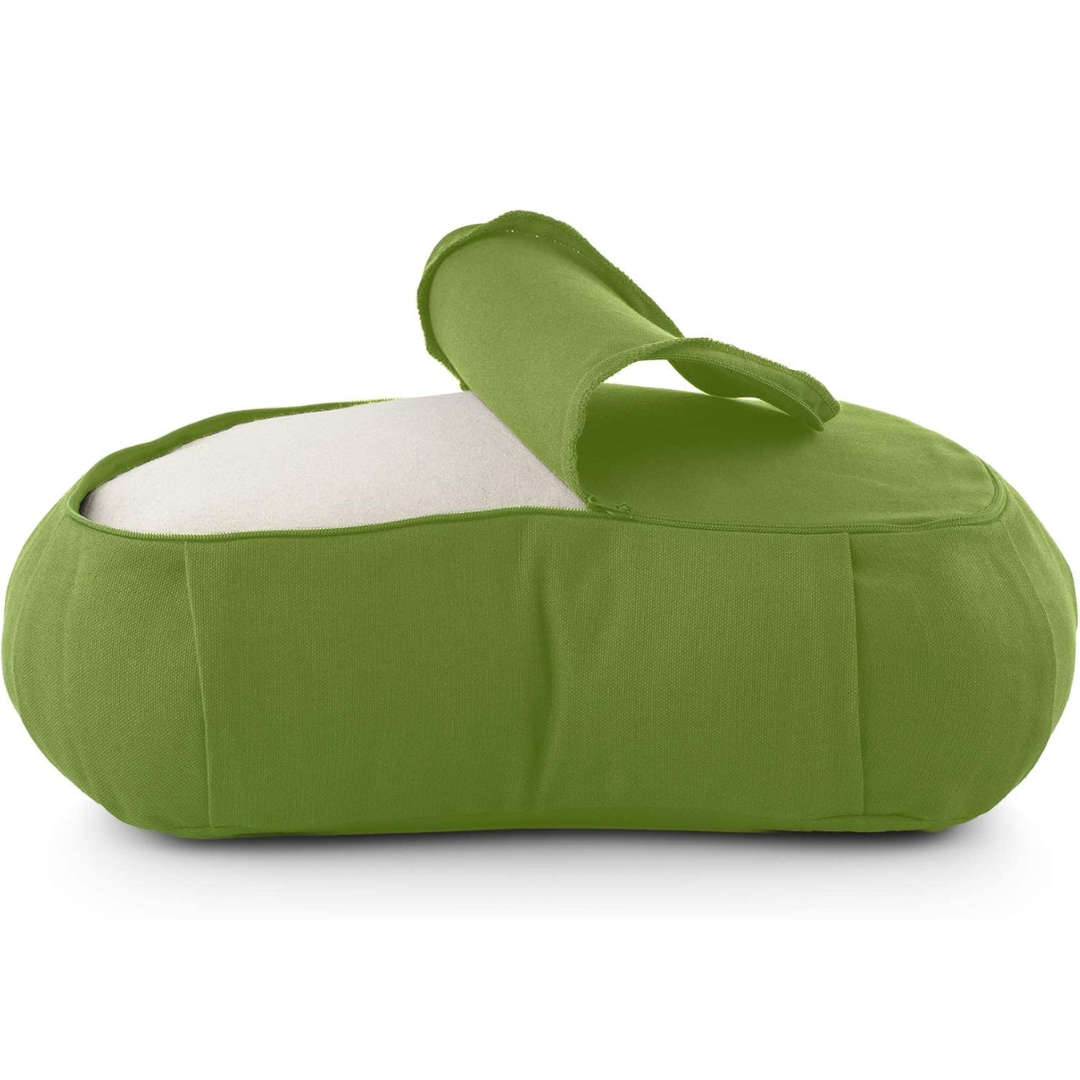 EcoCalm – Curved Meditatiekussen van Organisch Katoen