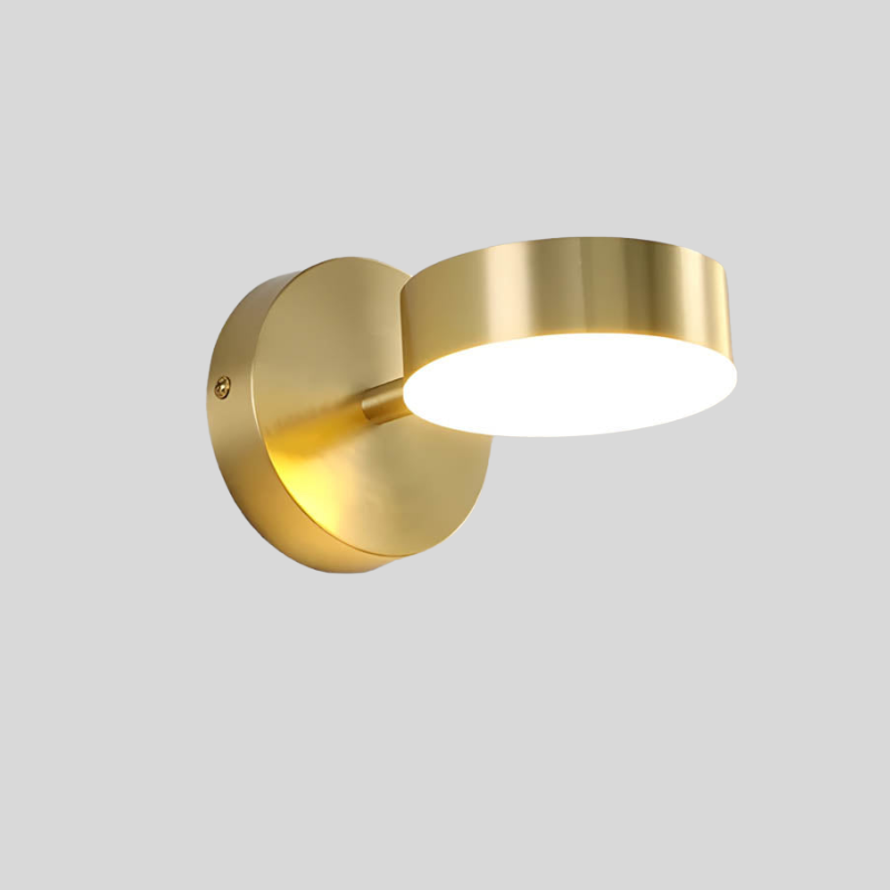 Elegante Scandinavische Koper LED Wandlampen voor Stijlvolle Verlichting