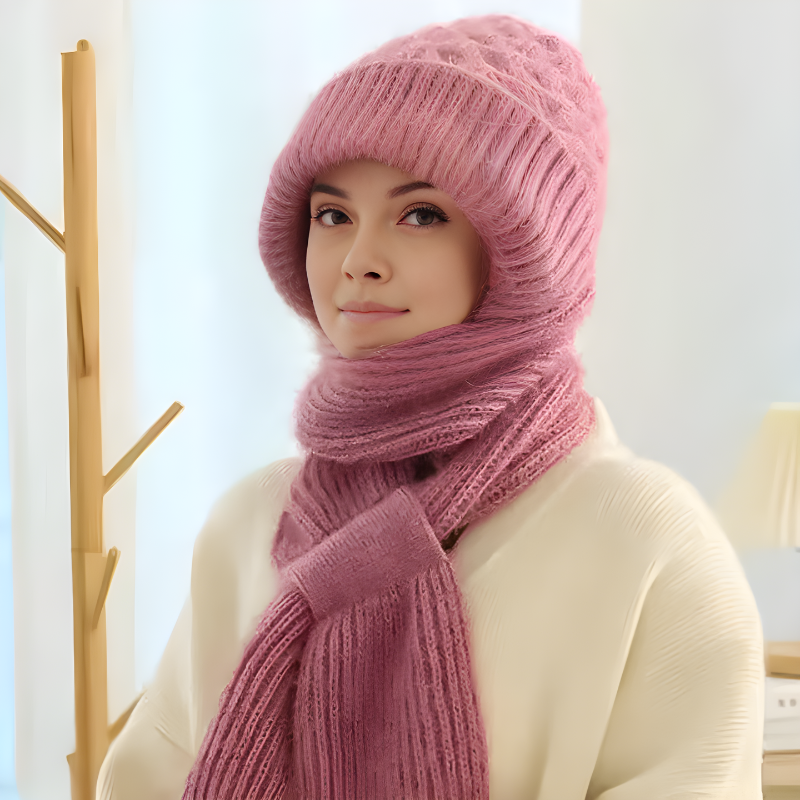 CozyWind Beanie & Sjaal Set - Dames Wintermode