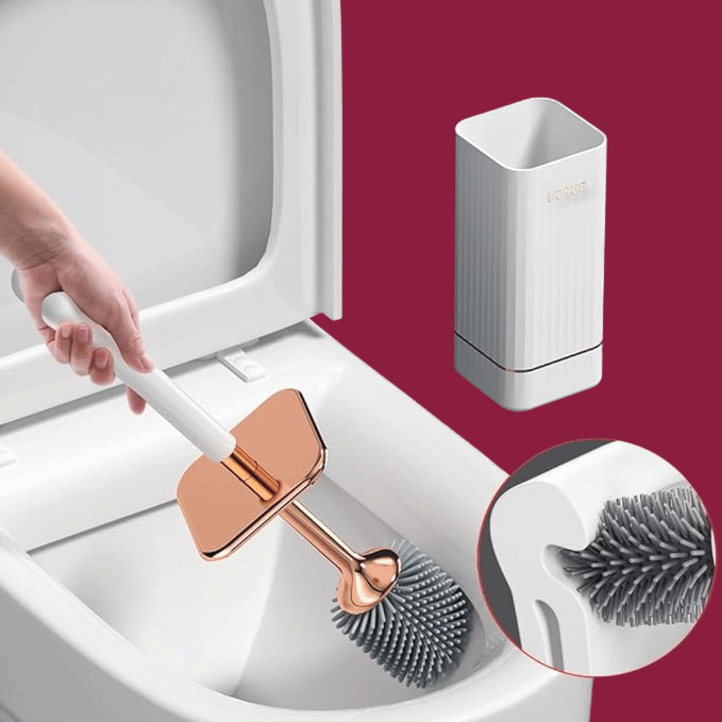 Elegante Flexi Toiletborstel met Sneldrogende Wandhouder