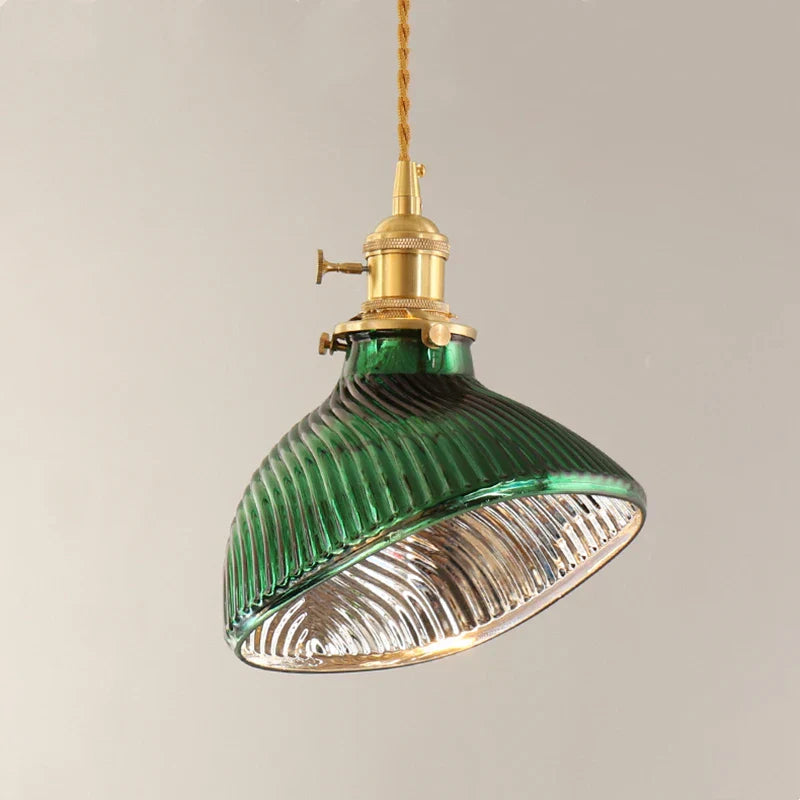 GlassGleam – Retro Glazen Hanglamp voor Sfeervol Licht