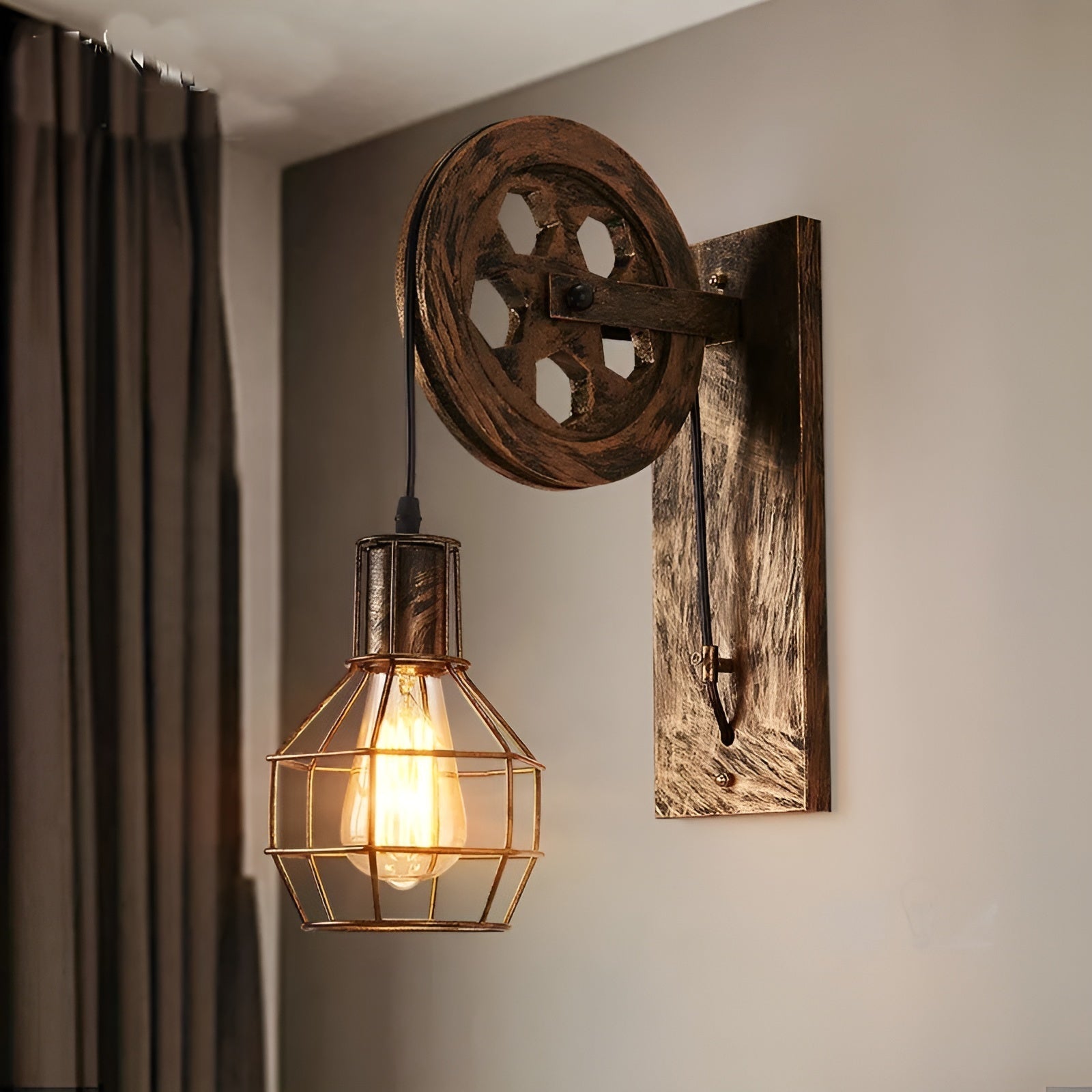 Luxe Vintage LED Wandlamp – Industriële Stijlverlichting van ShineGlow