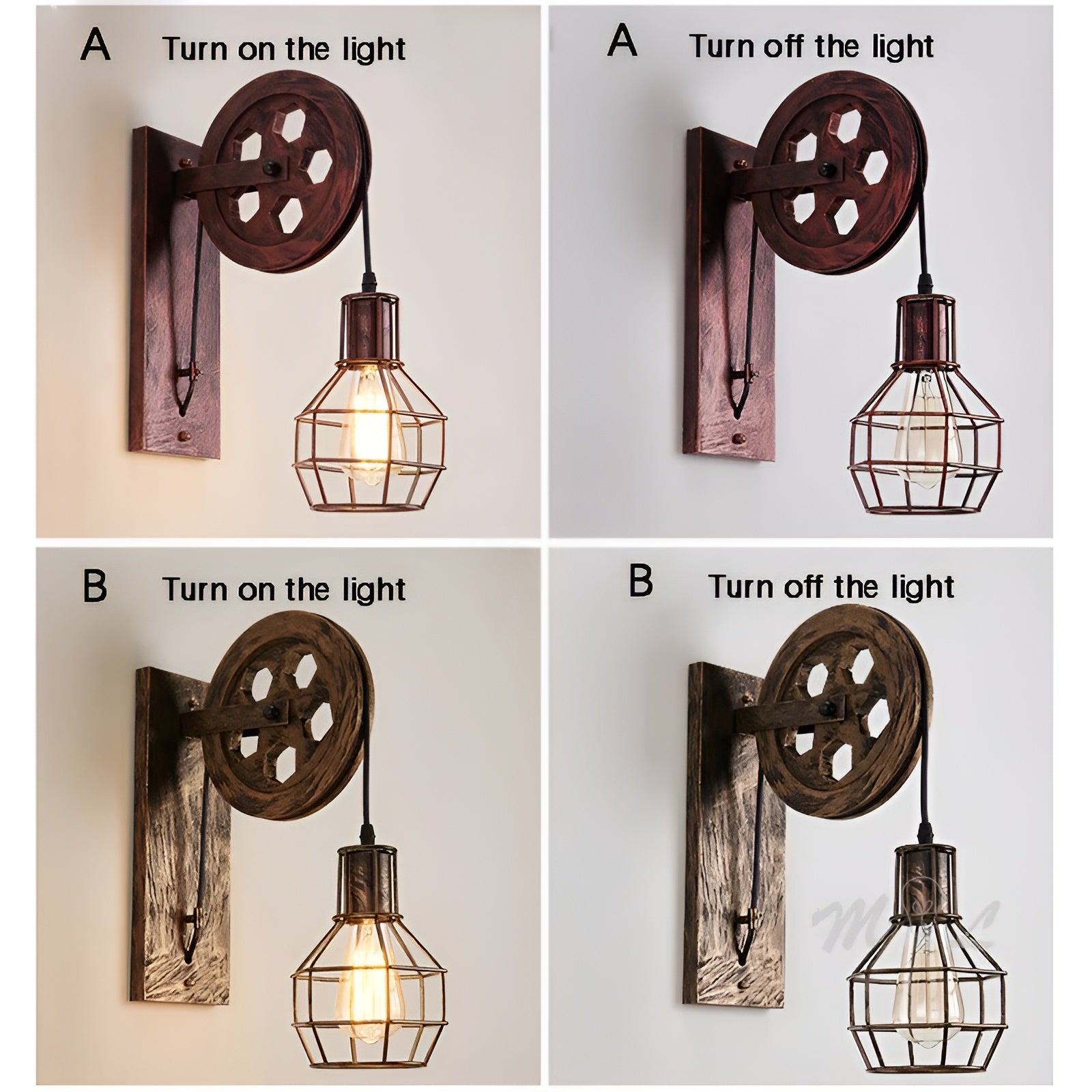 Luxe Vintage LED Wandlamp – Industriële Stijlverlichting van ShineGlow
