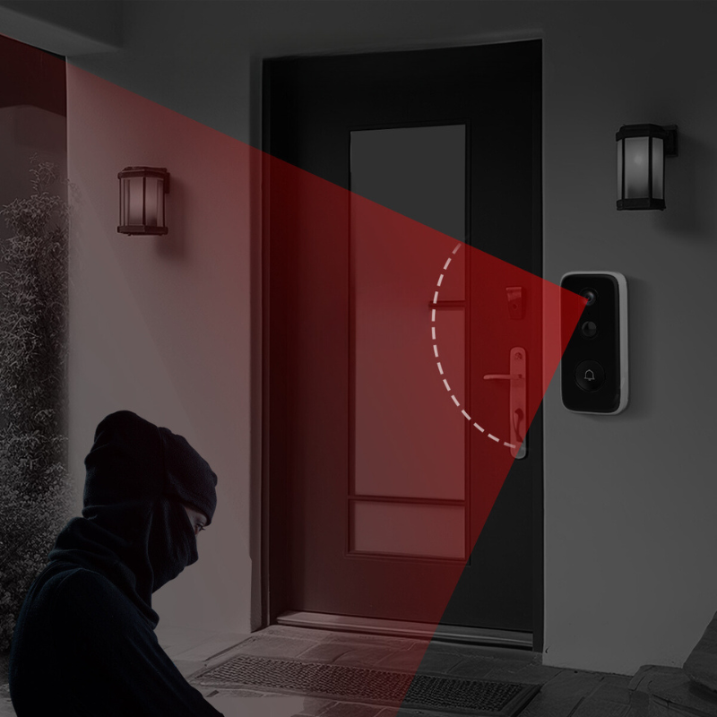 SmartRing Doorbel - Draadloze 3MP Camera voor Buiten