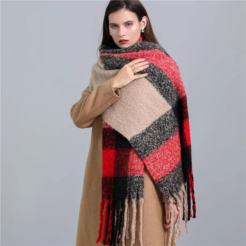 CosyPlaid Scarf – Warme, Trendy Winterstijl
