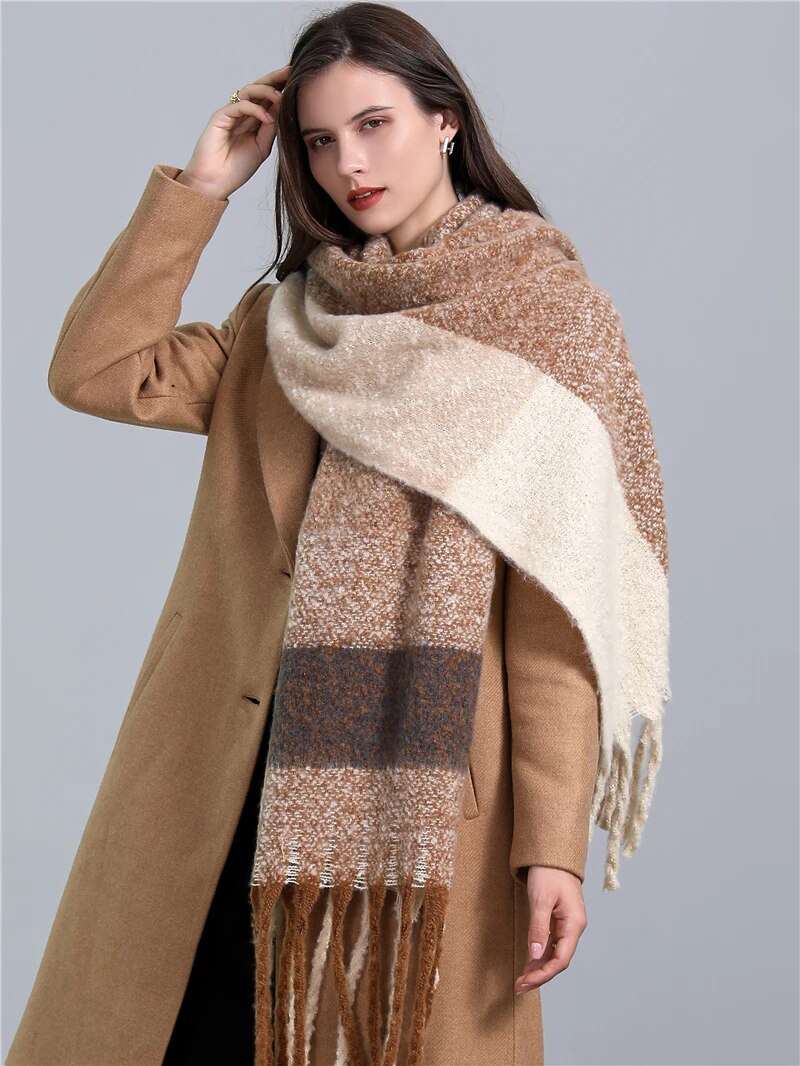 CosyPlaid Scarf – Warme, Trendy Winterstijl