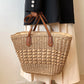 BohoVibe Tote – Elegante Stro Schoudertas