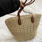 BohoVibe Tote – Elegante Stro Schoudertas