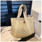 EcoChic Handbag - Stijlvolle Rieten Damestas