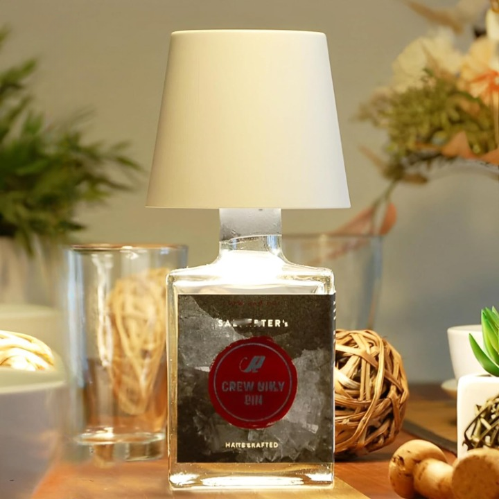 Elegante Verlichtingsfles met Touchbediening en USB Opladen