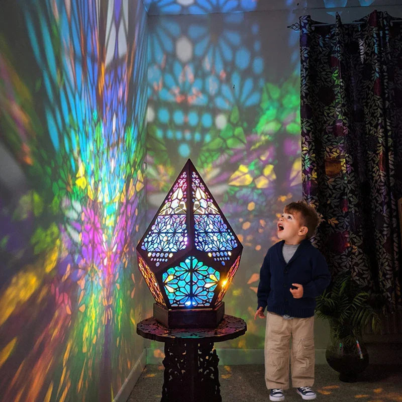 PrismaGlow Holografische LED Projectorlamp - Kleurrijke Sfeerverlichting