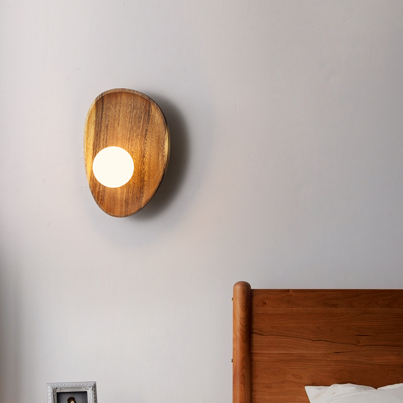 BoisLumi Wall – Natuurlijke Houten Wandlamp voor Sfeervolle Verlichting