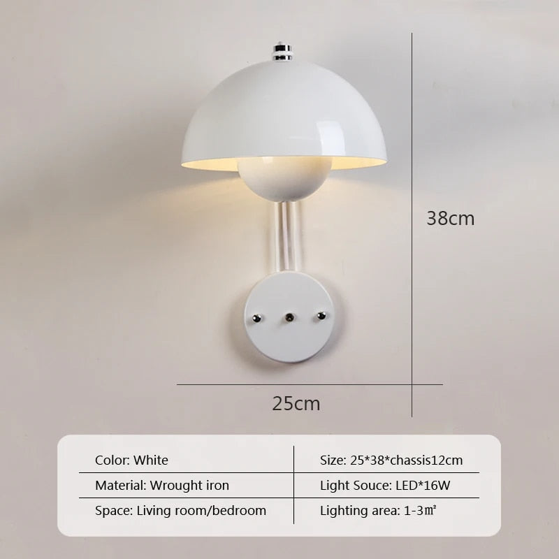 ShroomLite Wandlamp - Creatieve Verlichting voor Modern Interieur