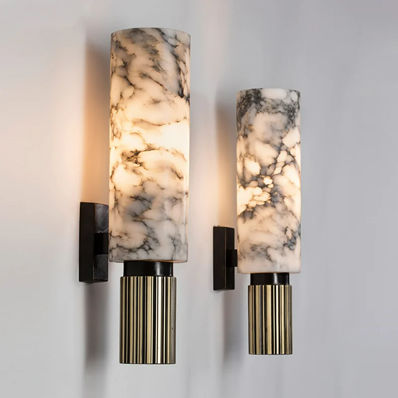 Stijlvolle Marmeren Wandlamp  - Voor Luxe en Sfeervol Interieur