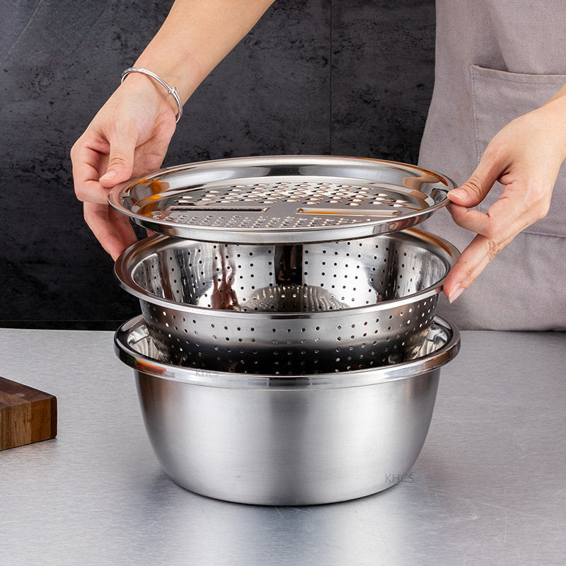 Master Chop - Stijlvolle 3-in-1 Snijlade van RVS