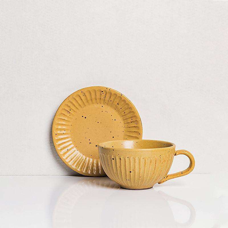 ElegantBowl – Set van 2 Steengoed Kommetjes met Lepel