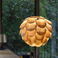 PineappleGlow Pendant - Luxe Houten Hanglamp in Ananasvorm