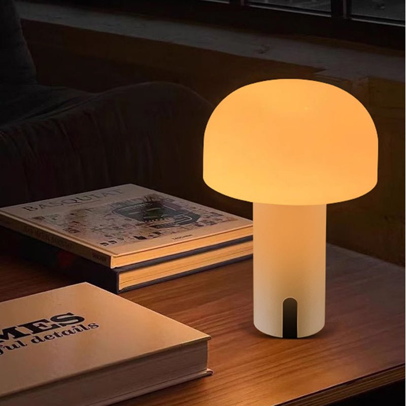 MushroomGlow - Minimalistische Draadloze Tafellamp met Dimfunctie