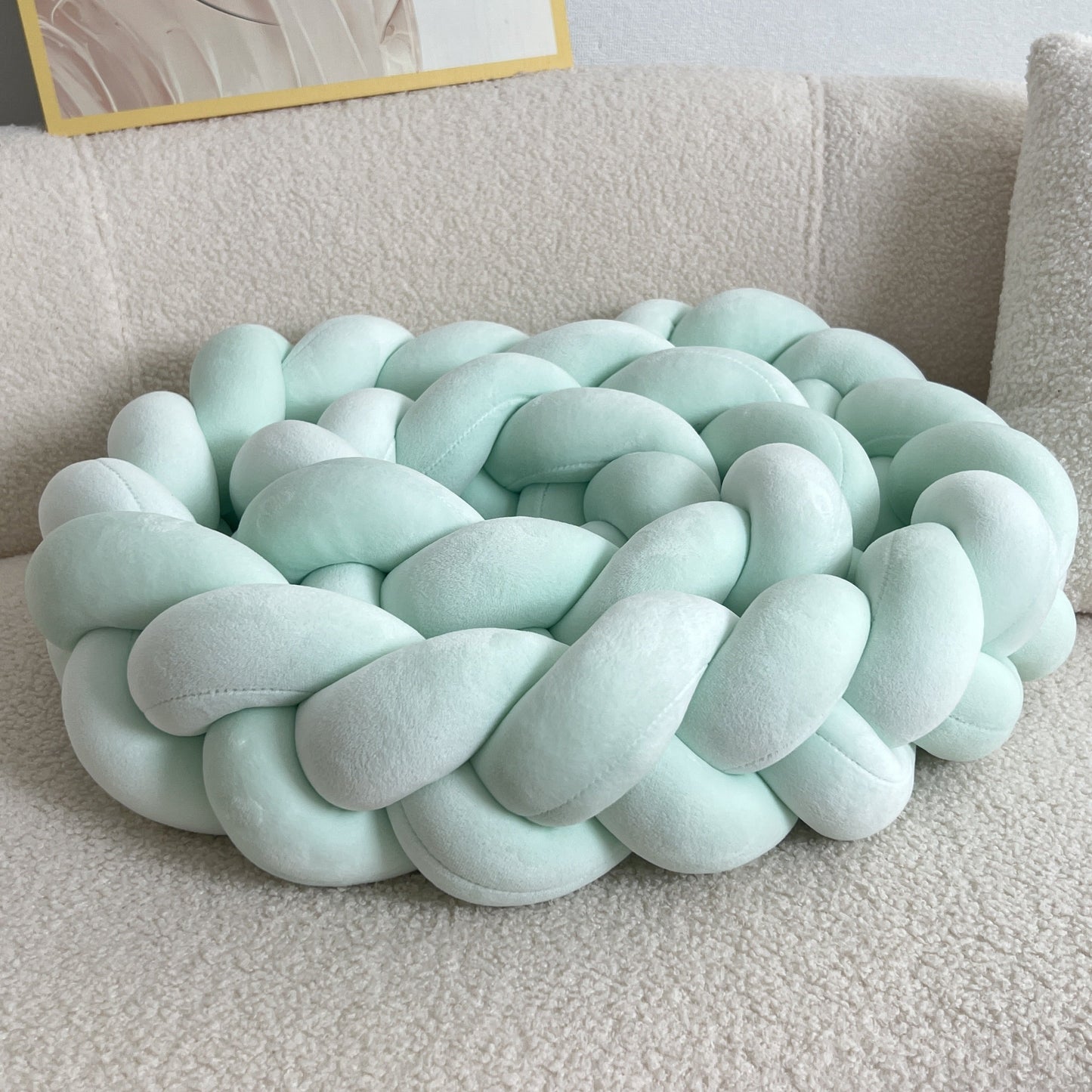 WaveCushion - Modern Wasbaar Vloerkussen met Geometrie