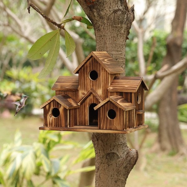 NatureNest – Stijlvol Handgemaakt Vogelhuis van Hout