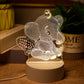 AngelElephant Lamp - 3D LED Tafellamp met USB-aansluiting