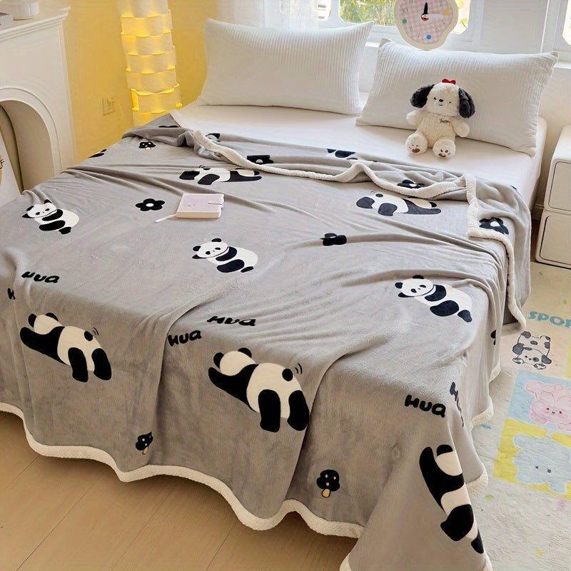 PandaSnuggle – Luxe Flanellen Fleece Deken