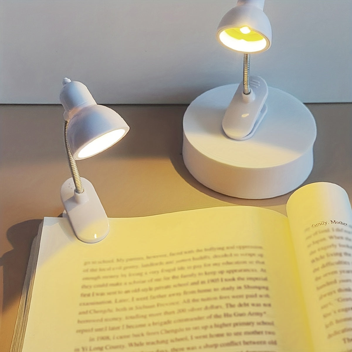 MiniGlow Lamp - Draagbare Clip-On Lezen Verlichting