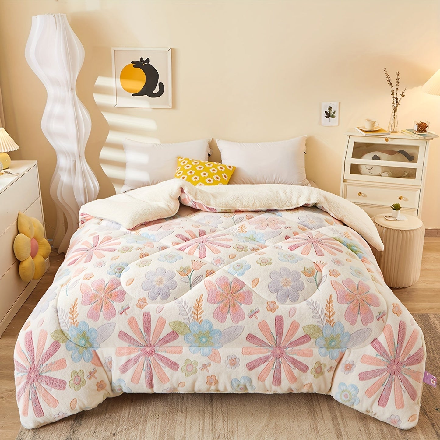 FloralDream – Zacht Fleece Winter Dekbed