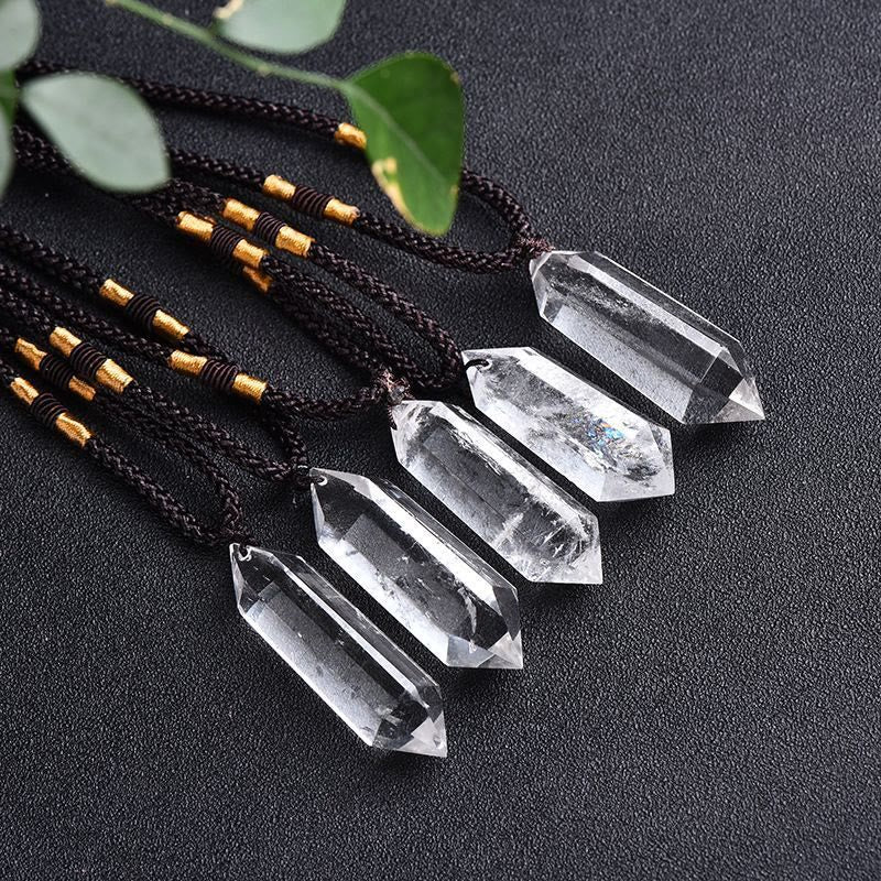 Amethist Healing Crystal Necklace - Lyra Collection