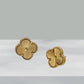 Golden Clover Jewelry Set – Ketting, Armband & Oorbellen