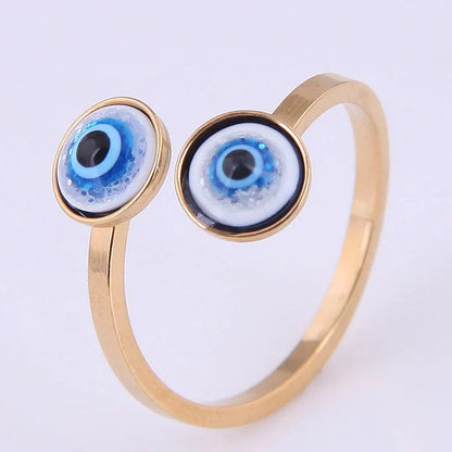 Esra Verstelbare Ring met Beschermend Boze Oog