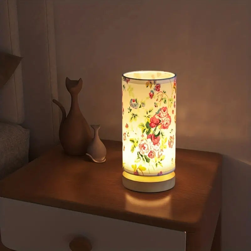 LinoGlow - Sfeervolle Linnen Nachtlamp voor Slaapkamer