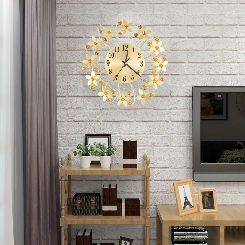 EleganceClock - Design Muurklok 14 Inch Zwart