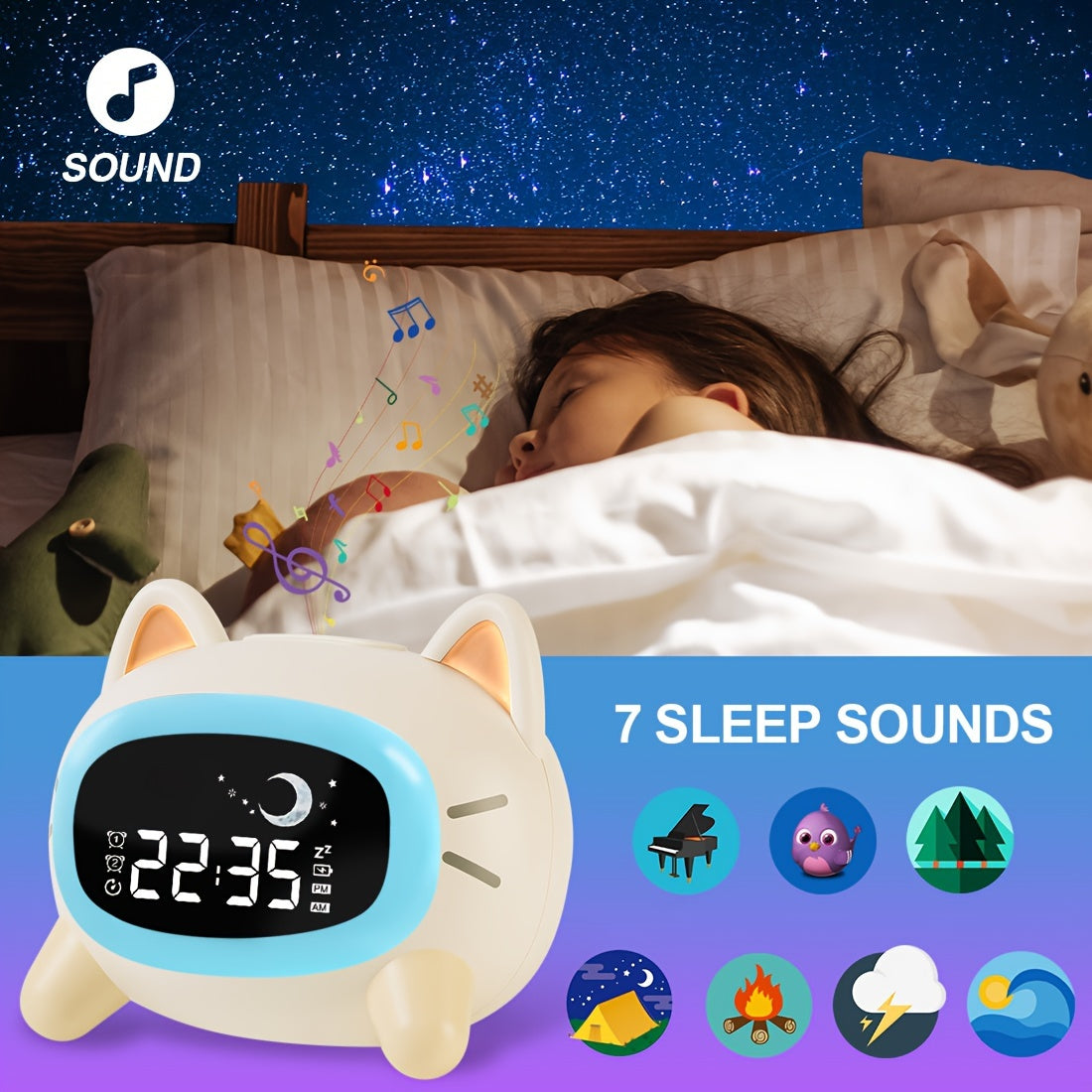 DreamClock – Wekker met Nachtverlichting en Geluid