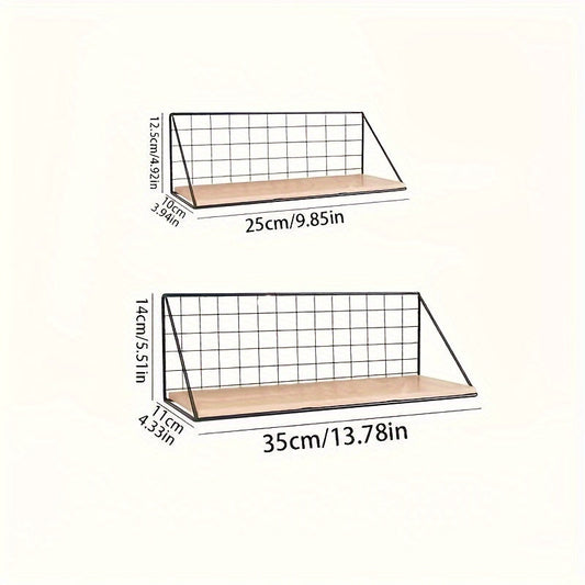 IronRack - Minimalistische Zwevende Wandplank van Ijzer