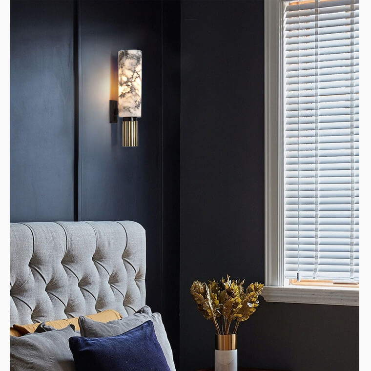 Stijlvolle Marmeren Wandlamp  - Voor Luxe en Sfeervol Interieur
