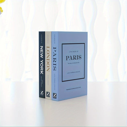 ChicBooks - Elegante Boekensteunen Set in Crème