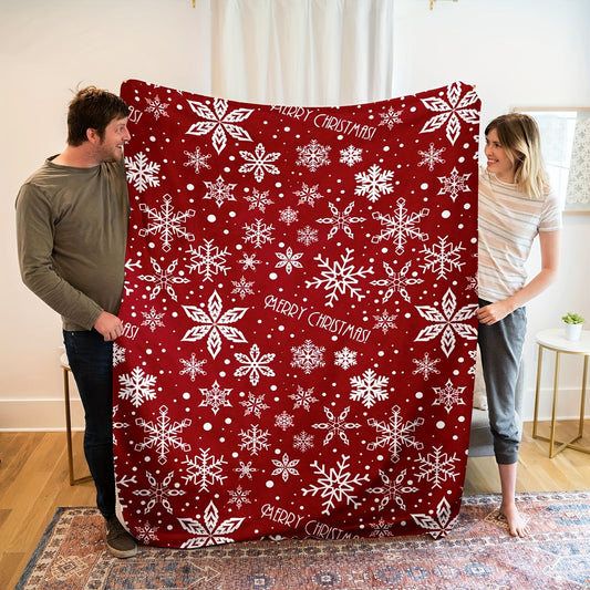 FestiveSnuggle - Luxe Kerst Fleece Deken voor de Feestdagen
