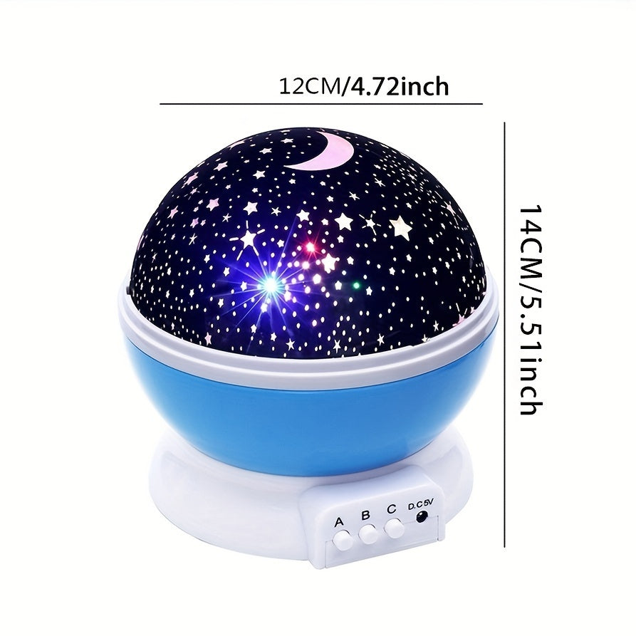 StarryDream Projector – Kleurrijke Sterrenlamp met 360° Rotatie