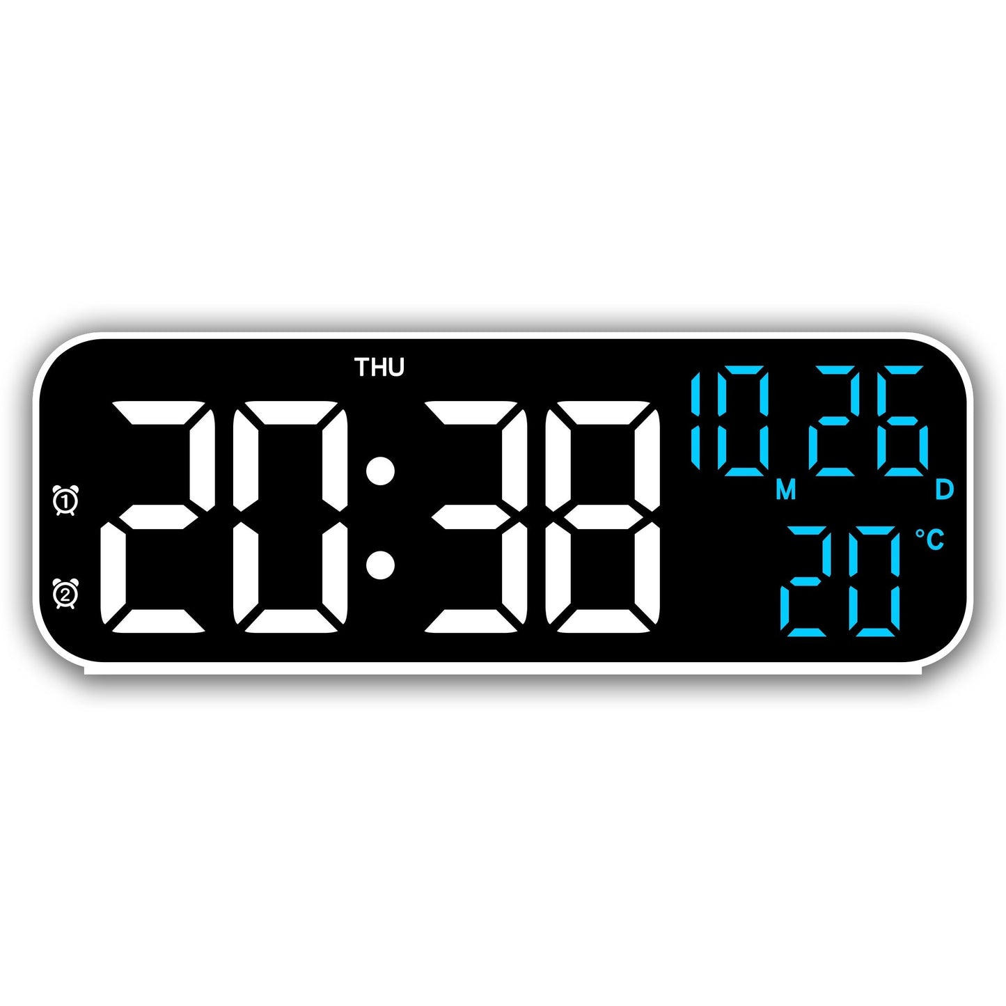 DeskTime - Stijlvolle Digitale USB Klok met Datum