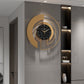 GeoGold Clock - Luxe Geometrische Wandklok in Goud