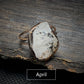 Elegant Natuurlijke Geboortestenen Ring - Selina