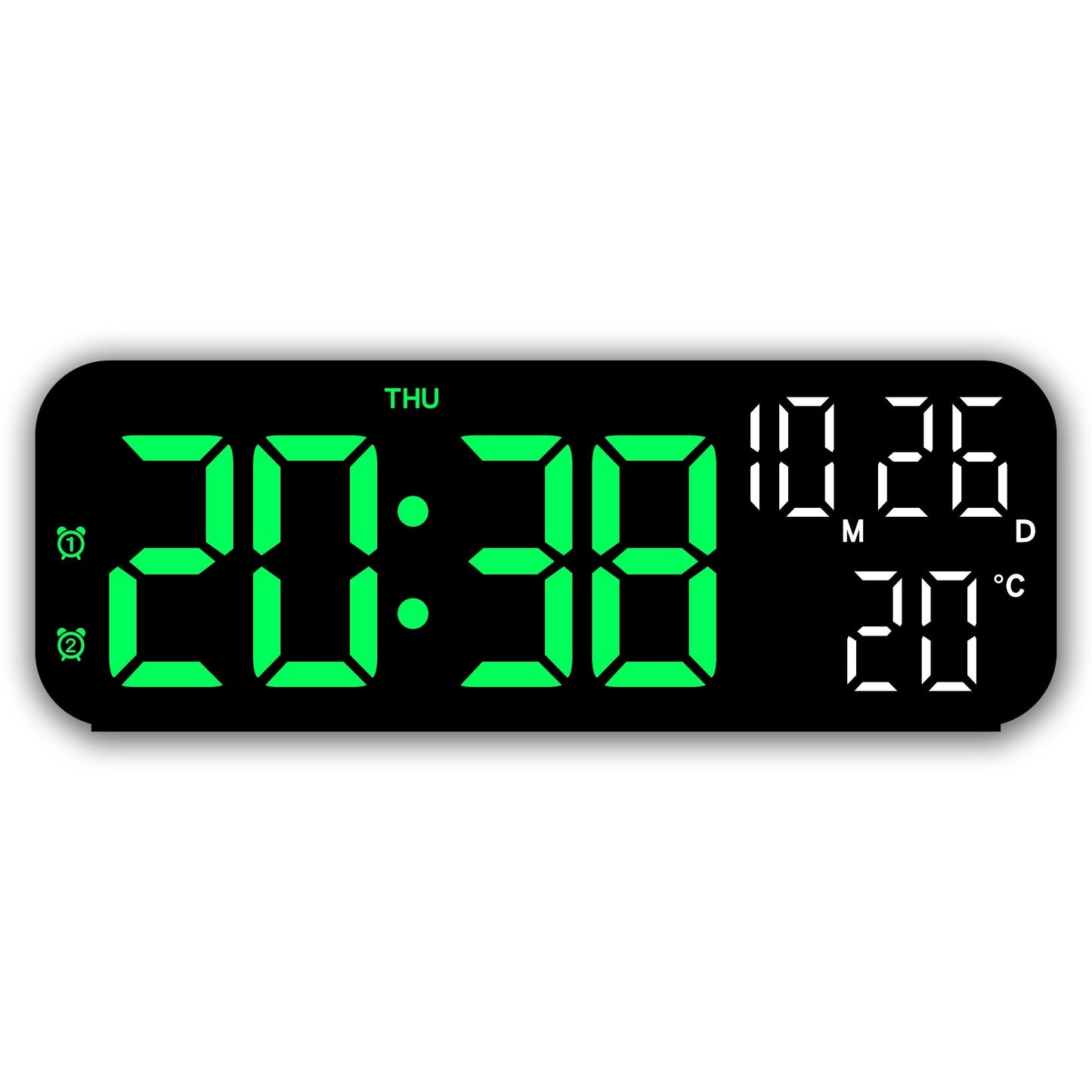 DeskTime - Stijlvolle Digitale USB Klok met Datum