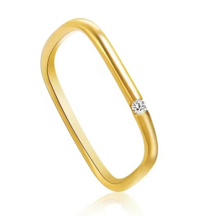 Eleganter Minimalistischer Zirkonia Ring - Leona