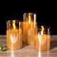 SafeGlow LED Kaarsenset - Elegante Draadloze Oplaadkaarsen Set van 3