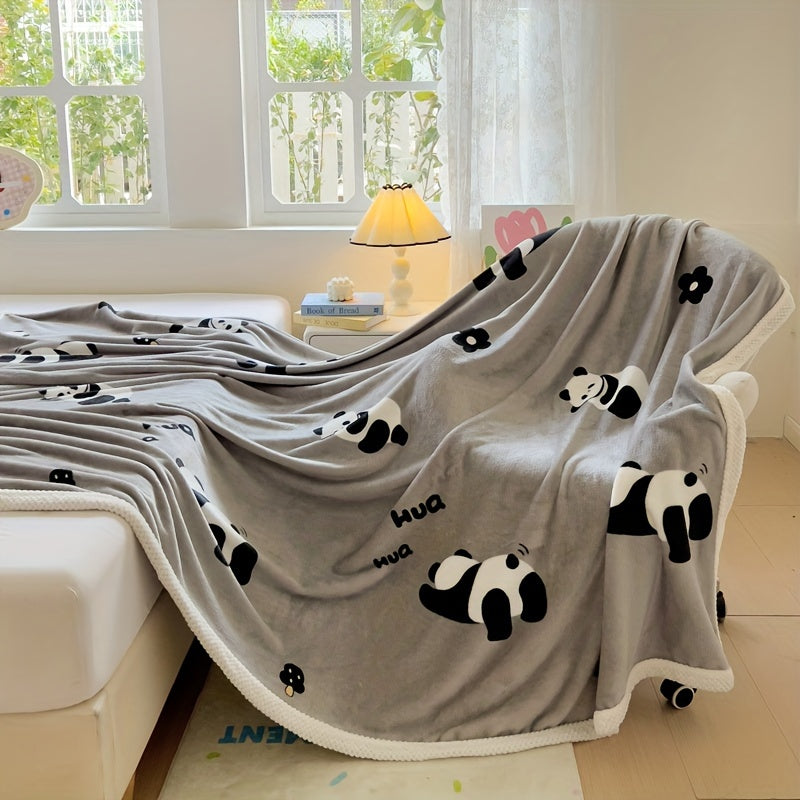 PandaSnuggle – Luxe Flanellen Fleece Deken