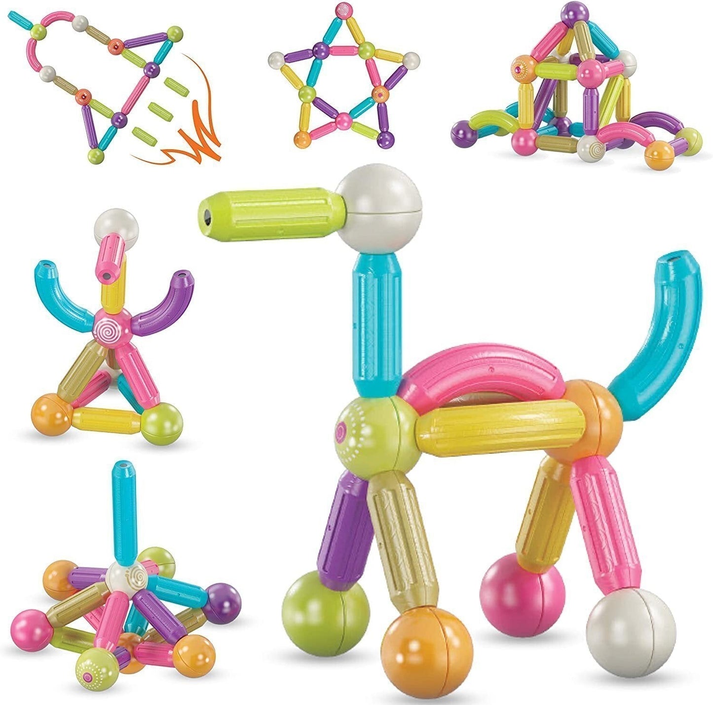 MagicBlocks Toy – Creatief Magnetisch Speelgoed met Opbergbox